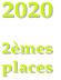 2020   2èmes  places