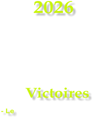 2026    Victoires - Le