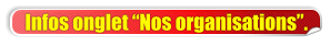 Infos onglet �Nos organisations�.