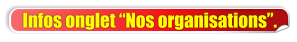 Infos onglet �Nos organisations�.